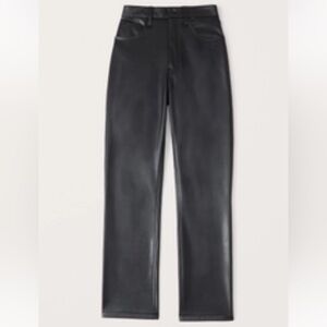 Abercrombie Vegan Leather 90s Straight Pants